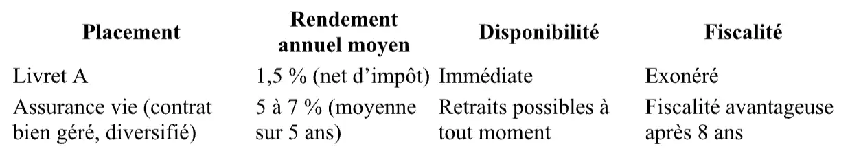 Assurance vie vs livret A